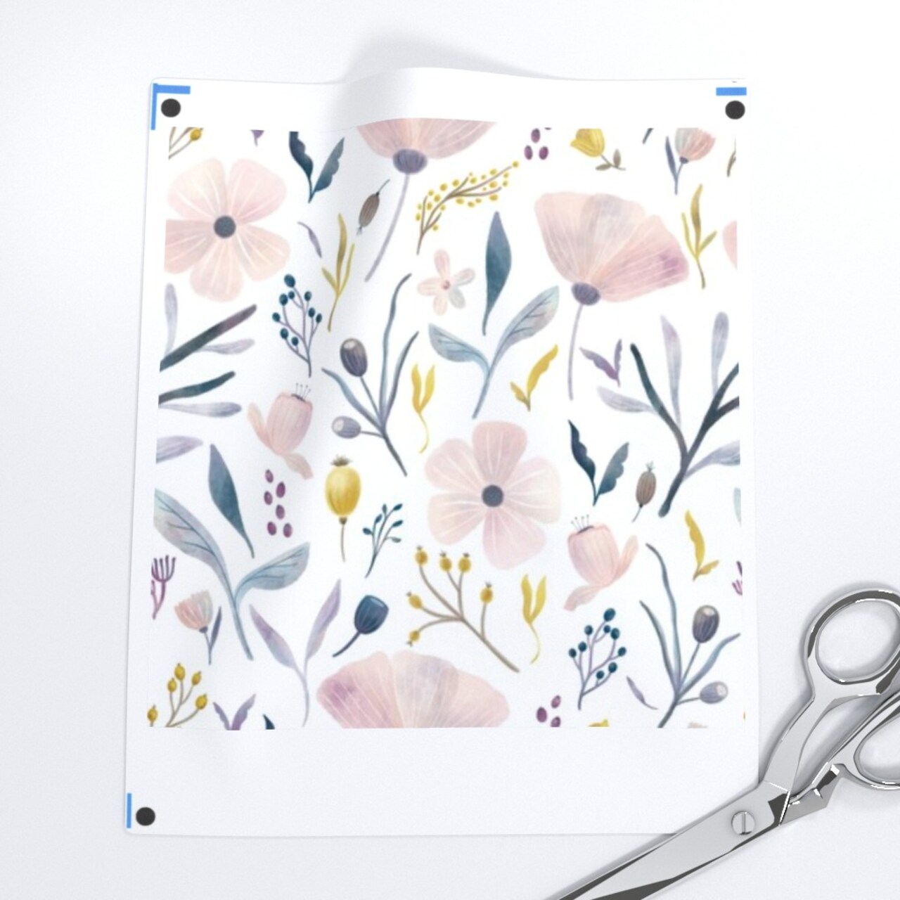 Pastel Flowers Floral Botanical Gardens Feminine Pink Purple Spring Farmhouse Easter Custom Removable Wallpaper by Spoonflower Peel & Stick Wallpaper 2FT Wide